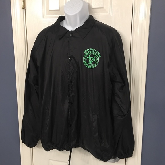 New Army Navy Zombie Outbreak Windbreaker Large - Picture 4 of 5